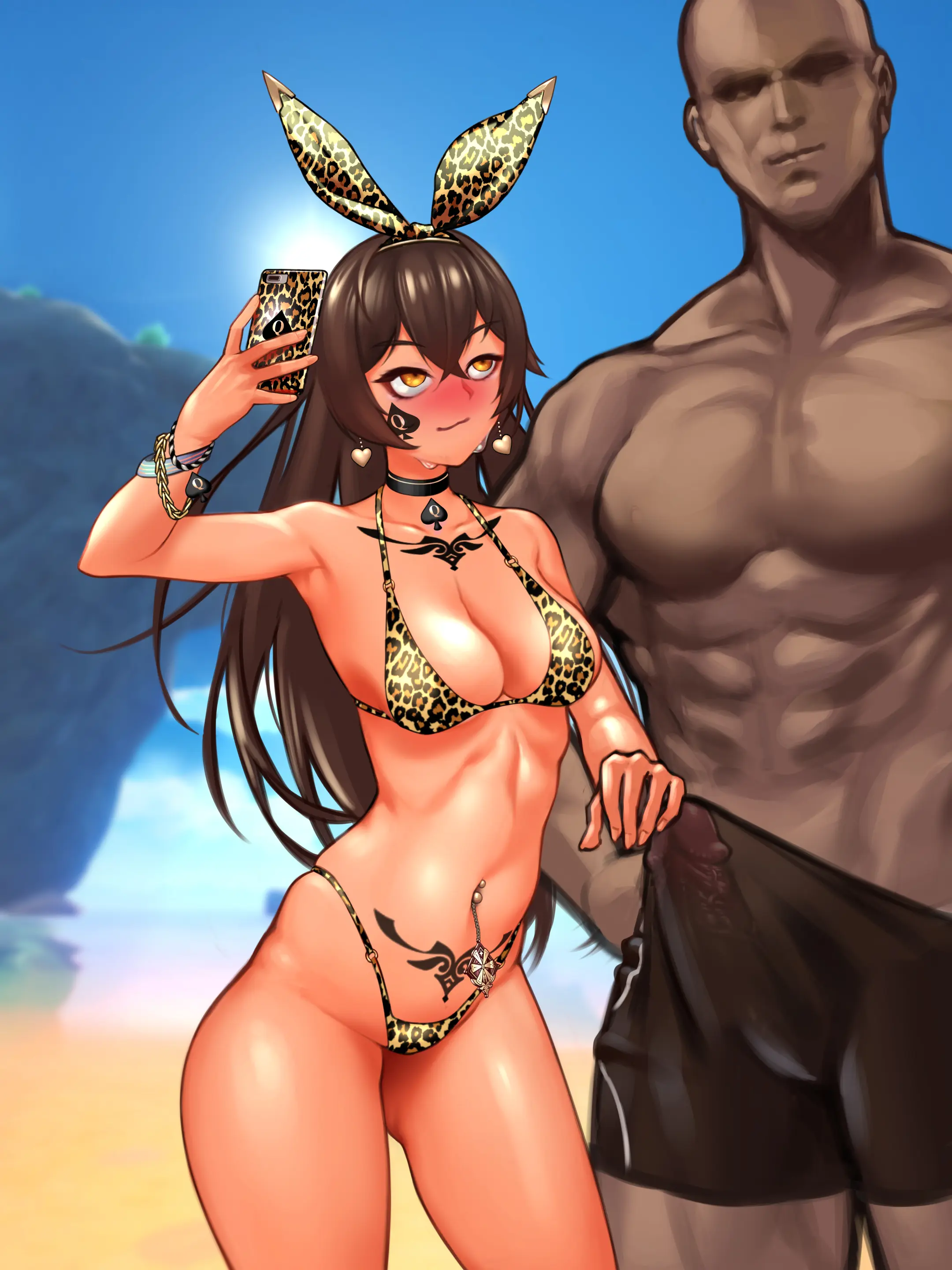 Genshin_Amber_Swimsuits (Decensored)
